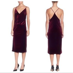 Catherine Malandrino Velvet Racerback Slip Dress